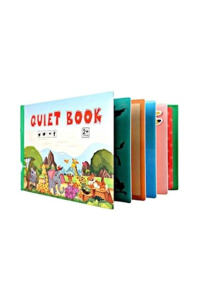 Stuniko ® Carte educativă cu autocolante, Carte senzorială, Model cu animale,...