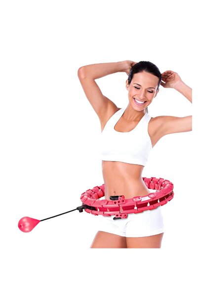 unbranded Cerc hula hoop cu greutate 21 segmente, ajustabil, masaj 360°, fitn...