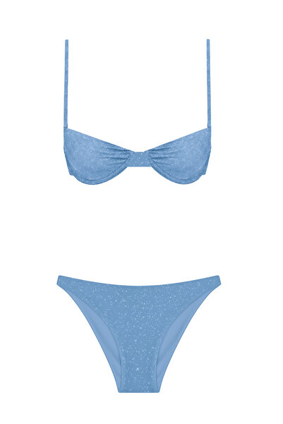 Normaillot Parıltılı Balenli Bikini