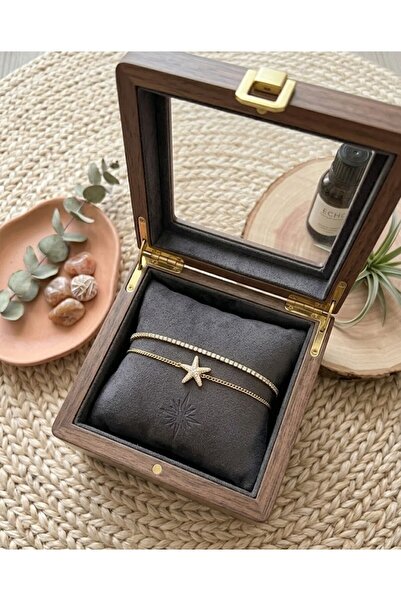 GMN COLLECTION YENİ SEZON 2 SIRALI 14K ALTIN KAPLAMA XUPİNG BİLEKLİK