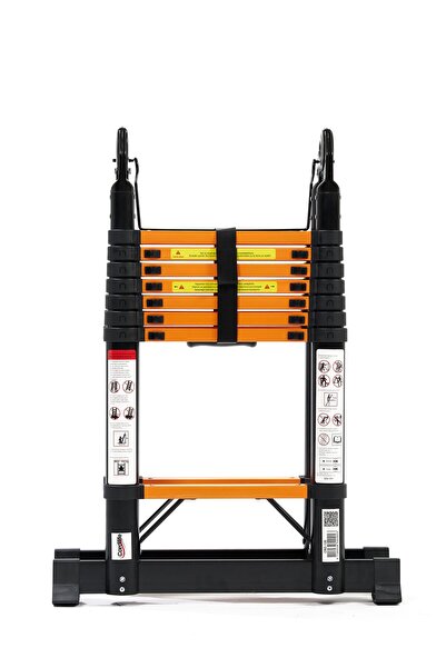 CARDİLİFE 2.5 + 2.5 Metre Teleskopik Çelik Merdiven