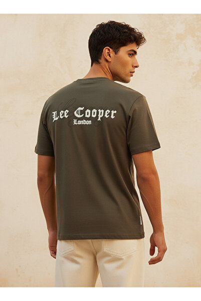 Lee Cooper Men Regular Fit Crew Neck Short Sleeve Logo Print T-shirt