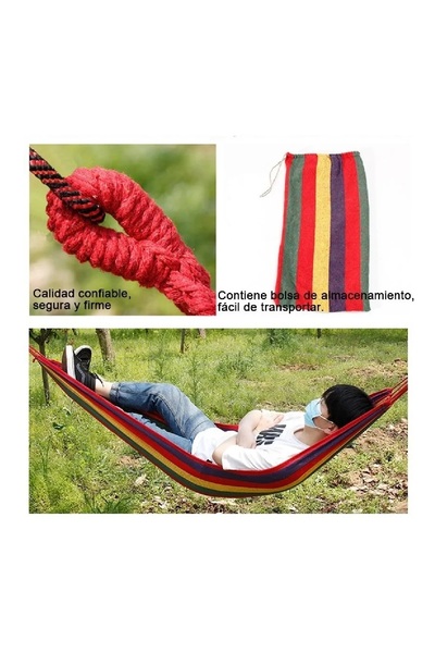 OEM Hamac Bumbac 150x185cm, suporta maxim 180 kg, Multicolor