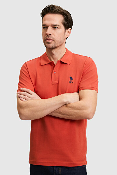 U.S. Polo Assn. تي شيرت رجالي ذو قصة ضيقة وياقة بولو من طراز Tile Basic 50322...