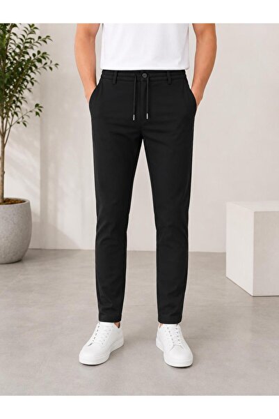 KAMER ERKEK JOGGER SİYAH PANTOLON