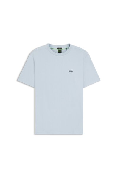 BOSS Logo Detaylı Esnek Pamuk T-shirt