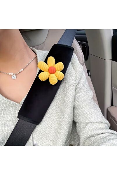 merdümek Sweet Petals Emniyet Kemeri Kılıfı - Araba Konforlu Emniyet Kemeri A...
