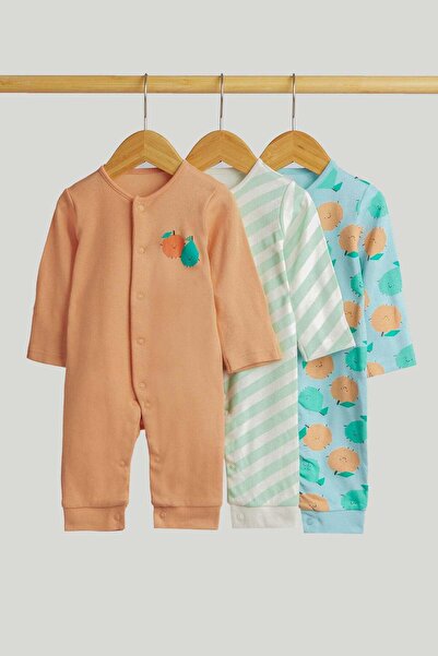 MOTHERCARE 3 قطع من بدلات النوم بدون أكمام بتصميم الفواكه
