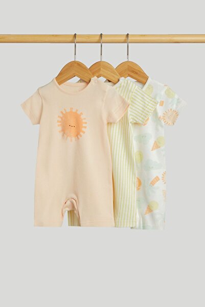 MOTHERCARE 3 Pack Beach Rompers