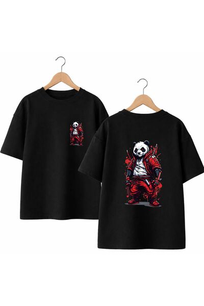 playwear Ratnička panda, majica sa printom na prednjoj i zadnjoj strani, 100%...