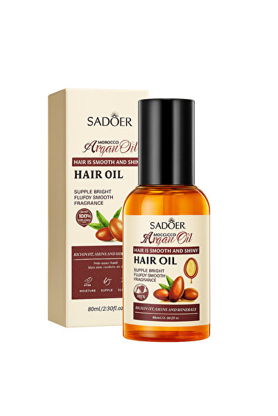 SADOER Ulei de păr cu argan 80 ml SD15976 – Hidratare intensă, întărire fir d...