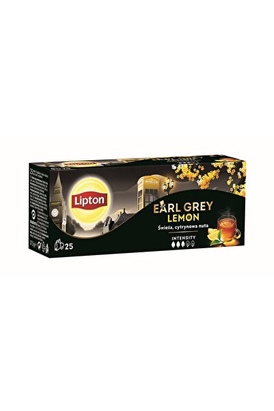 Lipton Earl Grey, ceai, Negru, 25 pliculete