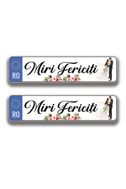 Bello Carino High quality decoration products Set 2 bucăți – Plăci auto festi...