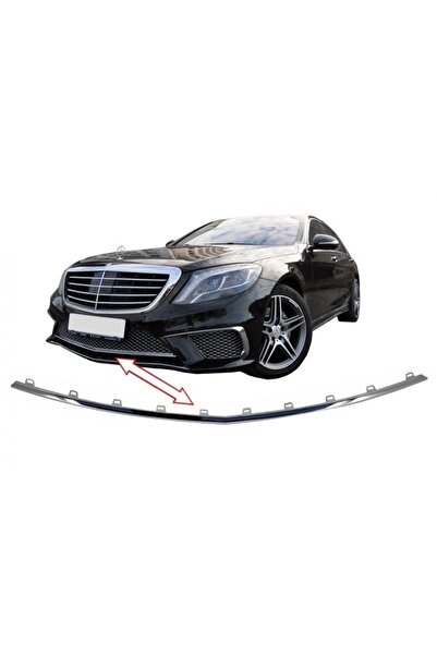 tuningset Buză spoiler centrală bară față compatibilă cu Mercedes W222 Clasa ...