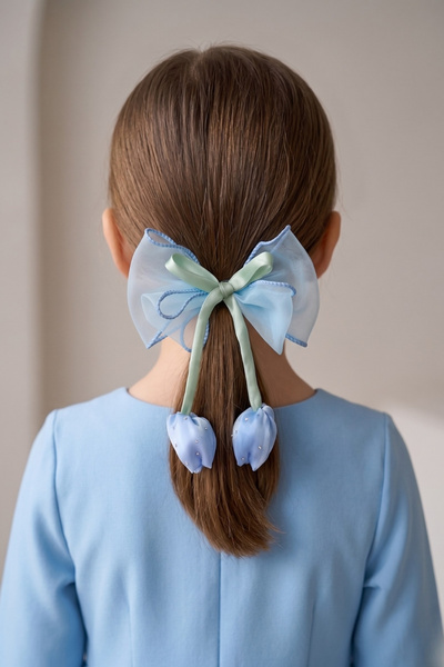 Luludy Kids Taşlı Lale Figürlü Kız Çocuk Klips Toka
