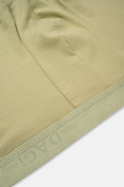 Dagi Boxeri din bumbac cu model, verde-kaki, pachet de 2