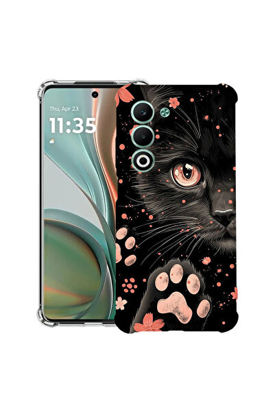 bestcase Αντικραδασμική Θήκη για Xiaomi Redmi 15 5G (169mm), Μαύρη Γάτα, 2078...