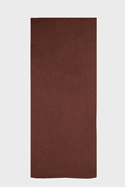 Triko Mısırlı Brown Cashmere and Wool Blend Scarf