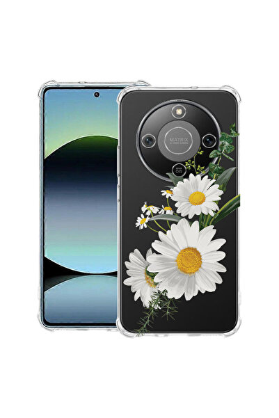 bestcase Αντικραδασμική Θήκη για Honor Magic8 Lite, Φλοράλ - Μινιμαλιστική Μα...