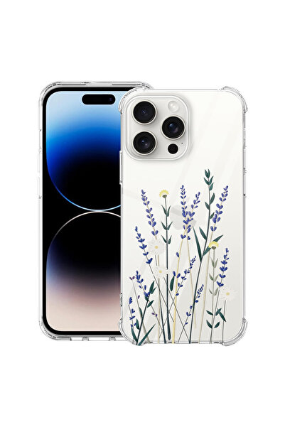 bestcase Противоударен калъф за Apple iPhone 14 Pro Max, Флорален - Минималис...