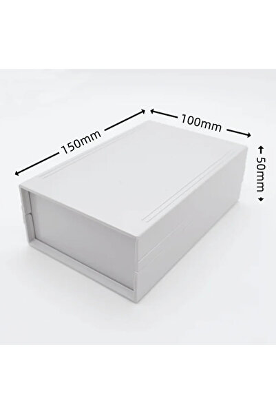 Plastik Elektronik Proje Kutusu 150mm x 100mm x 50mm Beyaz Devre Prototip Güç Kaynağı Amfi Öğrenci Projesi Akıllı Ev Personel Takip Kapı Giriş Otomasyon Endüstriyel Kontrol