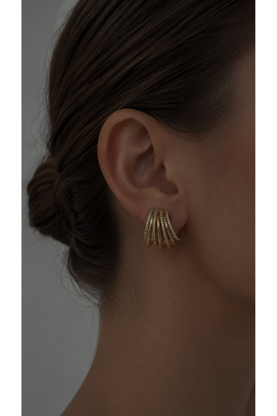 banhard Stoned Multi-Look Steel Women's Earrings