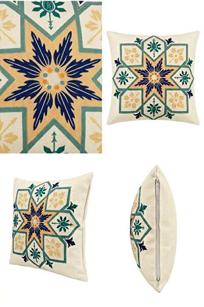 KIRLENT TEKSTİL Feng Shui Series Decorative Throw Pillow Cover