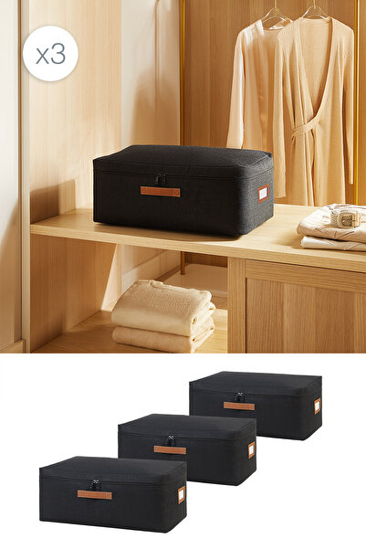 Ocean Home Textile 3 قطع من قماش الجوت الأسود متوسط الحجم، بطانية سويسرول بيك...