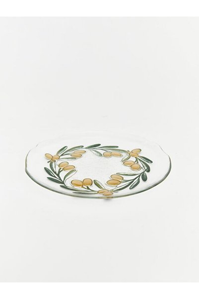 LC Waikiki UZG STORE'dan Stil Sahiplerine Zeytin İşlemeli Cam Pasta Tabağı 21 cm