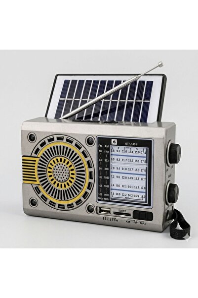 a+ anyplus Nostalji Solar Güneş Enerjili Ledli Bluetooth/USB/Sd kart/ Radyo m...