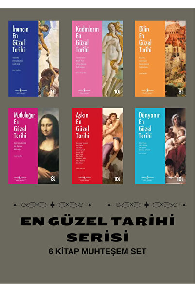 TÜRKİYE İŞ BANKASI KÜLTÜR YAYINLARI EN GÜZEL TARİHİ SERİSİ 6 KİTAP MÜTHİŞ SET...