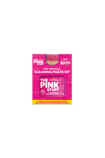 THE PINK STUFF Kit Pastă de Curățare Miraculoasă 850g + Burete Exfoliant cu D...