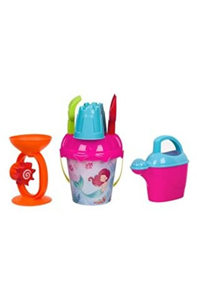 SHOPIENS Set de plajă Sirena cu găleată, accesorii și rucsac