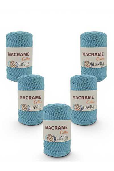 LaVita Yarn LaVita Νήμα Μακραμέ Βαμβακερό για Πλέξιμο στο Χέρι 100% Πολυεστέρ...