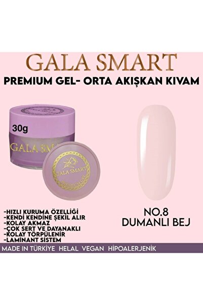 Orta alışkan kıvamlı gala protez tırnak jeli no.8 30g
