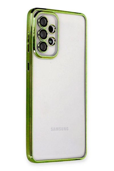 New Face Ilkeshop New Galaxy A73 5g Case with Lens Silicone (154423) - Green