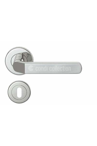 Condi Collection 1083 مقبض باب من الفولاذ المقاوم للصدأ مطلي بالكروم الساتان