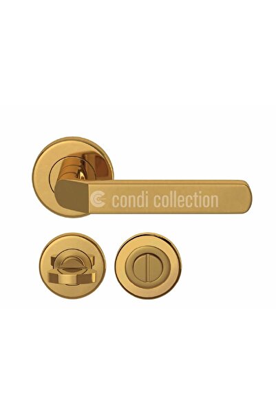 Condi Collection 1083 مقبض باب من الفولاذ المقاوم للصدأ مطلي بالذهب PVD