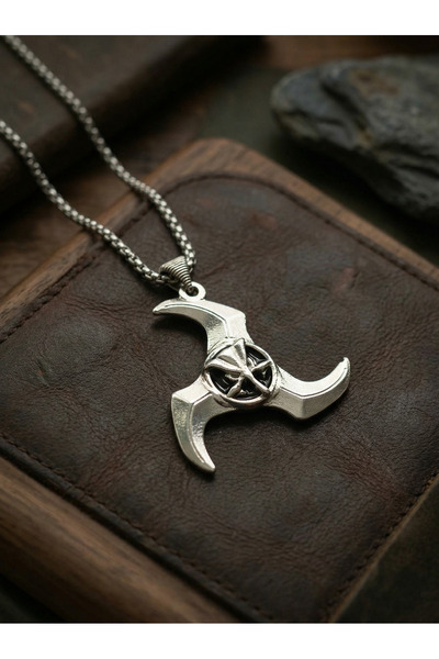 Velcari Ninja Minimalist Style Stainless Steel Men's Necklace