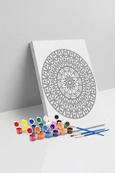 Yatinks Geometrik Mandala Tuval Boyama Seti 40x50 cm