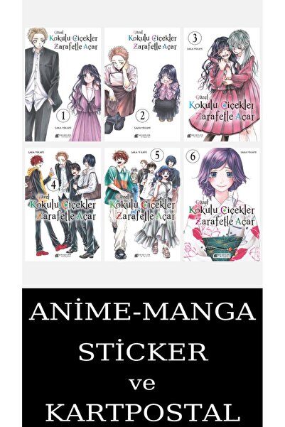 Akılçelen Güzel Kokulu Çiçekler Zarafetle Açar 1-2-3-4-5-6 Manga Seti (6 KİTA...