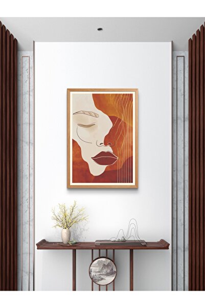 woodretro Wooden Framed Painting. One Piece Dining Room Table. Salon Tablo. K...