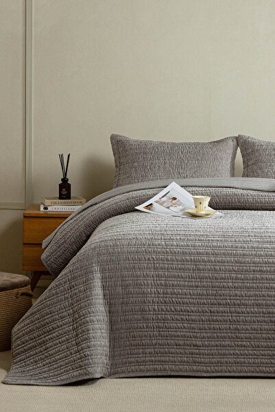 DANTEELHOME Majesty Single Bedspread Gray