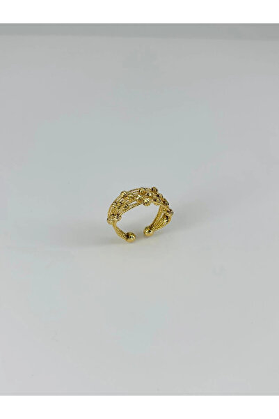 magicool Adjustable Brass Bijouterie Ring - Yz0176-1