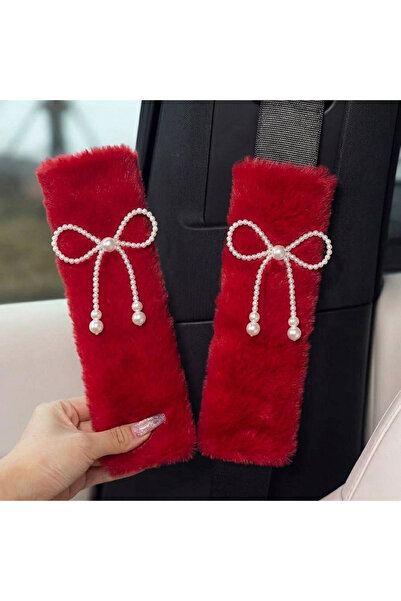merdümek Bow ribbons peluş Emniyet kemeri kılıfı - oto Emniyet kemeri aksesua...