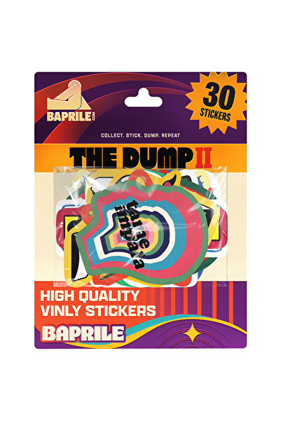 Baprile The Dump II Eğlenceli Sticker Koleksiyonu 30 Parça Laptop Telefon Ter...