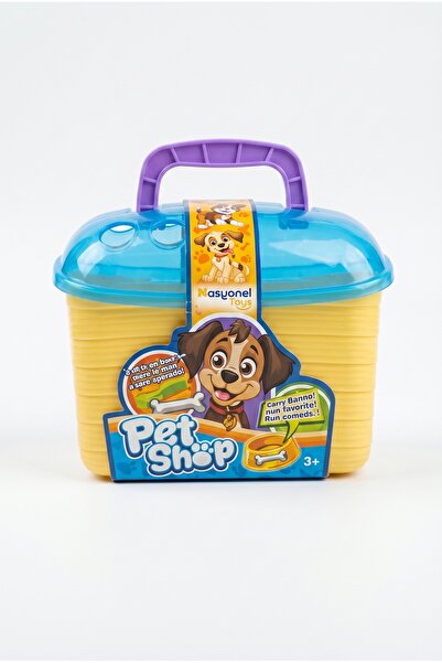 NASYONEL TOYS Pet Shop Temalı Sevimli Hayvan Figürleri Oyun Seti Taşıma Çanta...