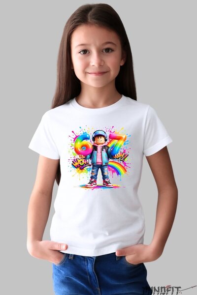 GILDAN Tricou Roblox Six Seven Colorat Cu Personalitate
