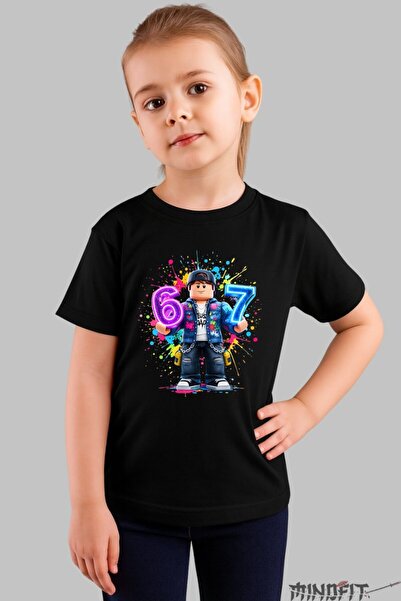 GILDAN Tricou Roblox Six Seven Model Colorat Unic