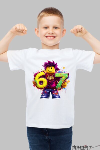 GILDAN Tricou Roblox Six Seven Model Energie Mov